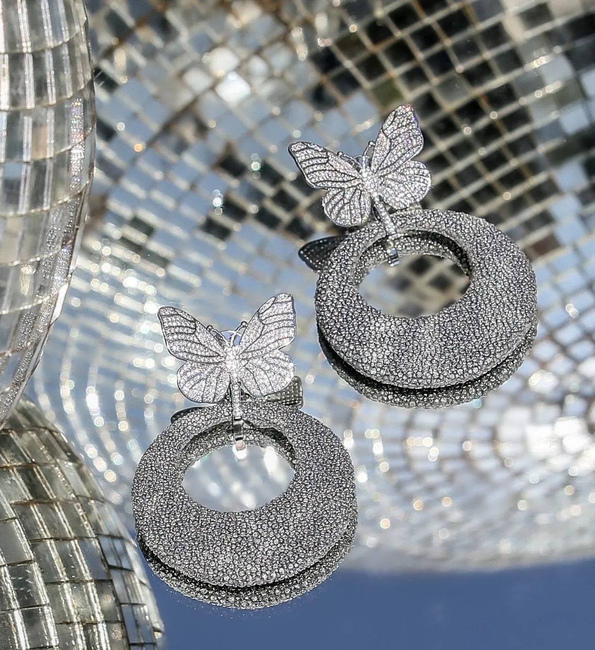 Galuchat Leather Butterfly Earring