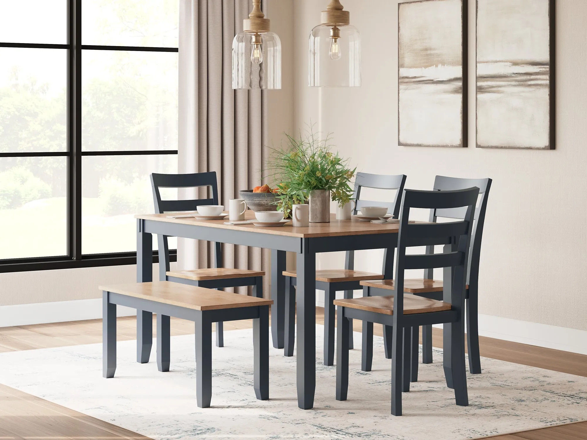 Gesthaven Dining Room Table Set (6/CN)