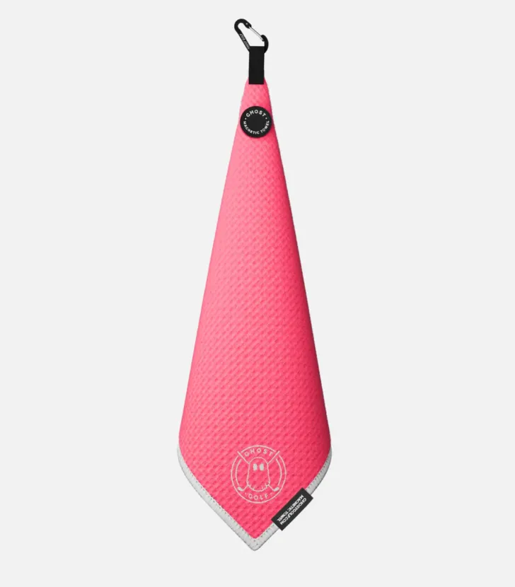 Ghost Golf Magnetic Towel (Greenside) - Hot Pink