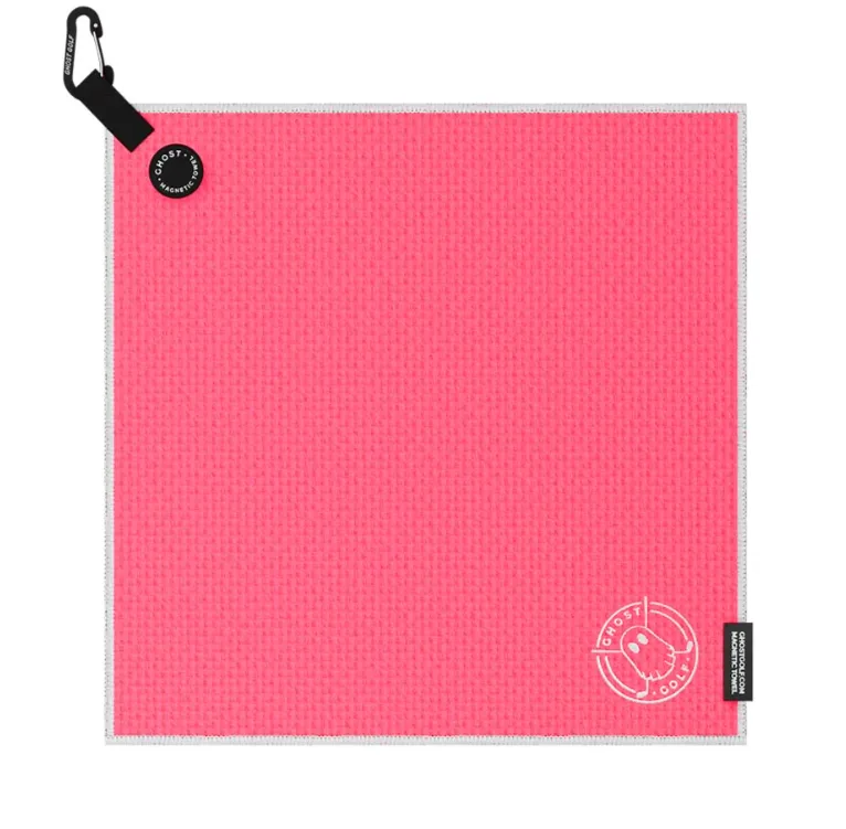Ghost Golf Magnetic Towel (Greenside) - Hot Pink