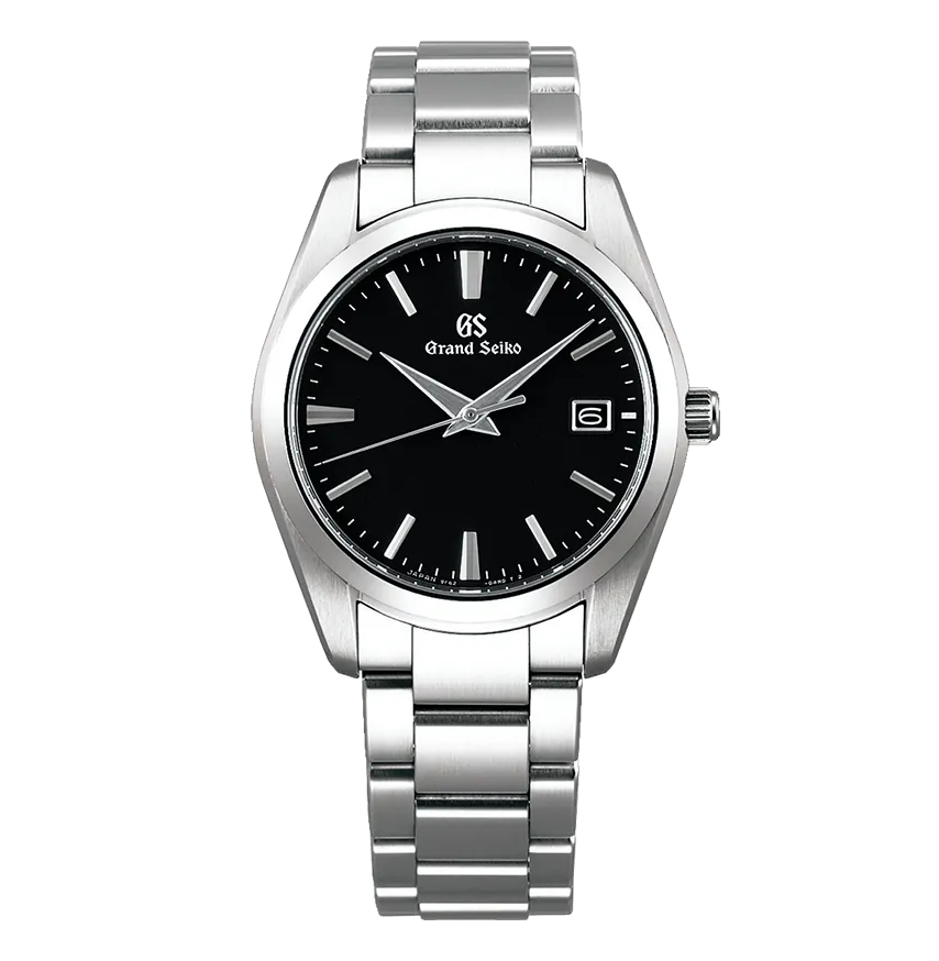 Grand Seiko Heritage Watch with Black Dial, 37mm
