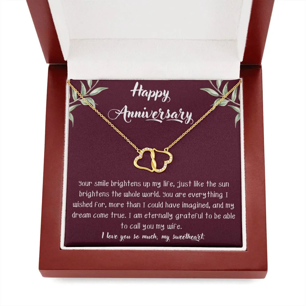 Happy Anniversary Infinity Hearts Necklace