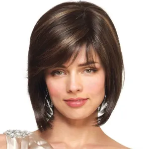 Helen | Black Medium Straight Synthetic Hair Wig