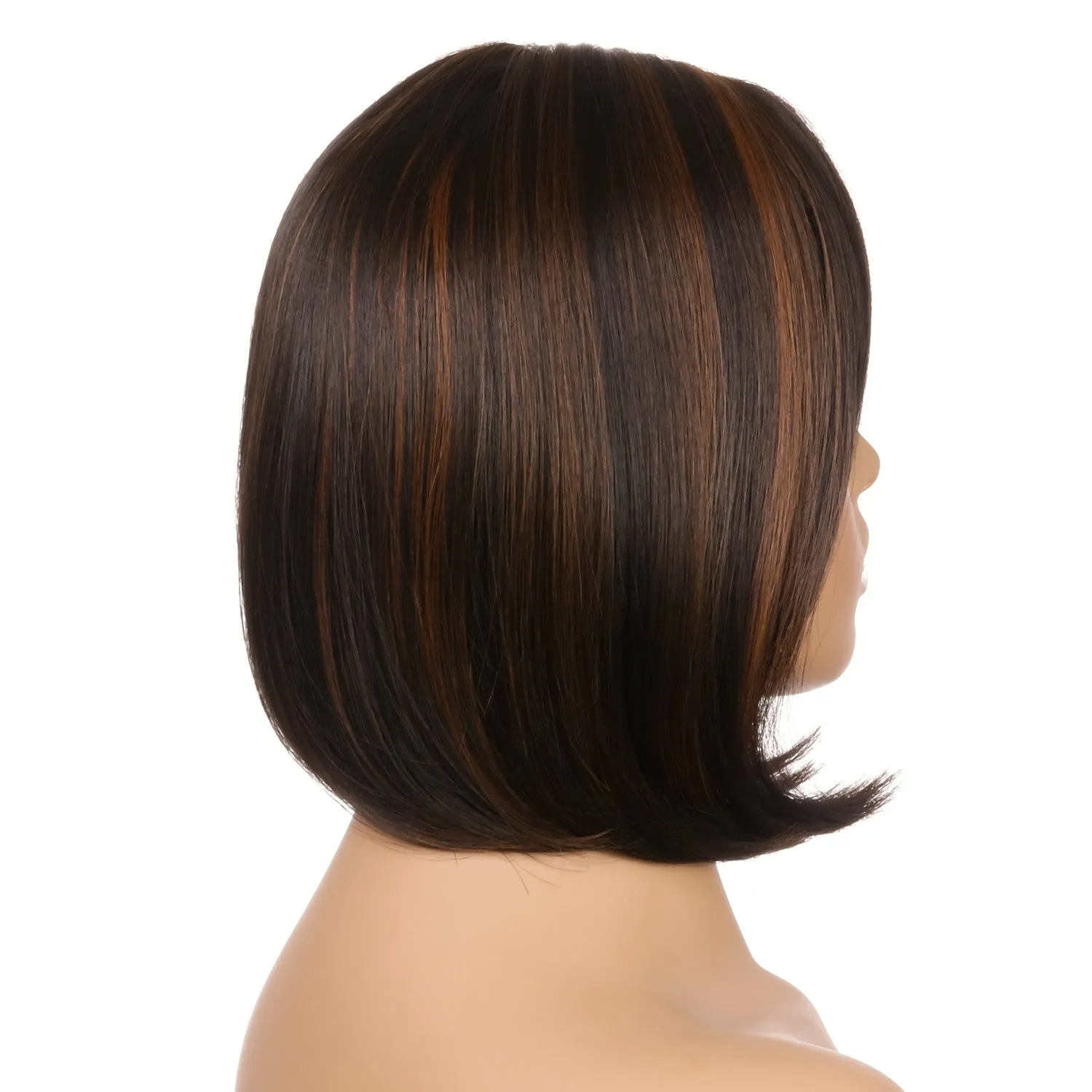 Helen | Black Medium Straight Synthetic Hair Wig