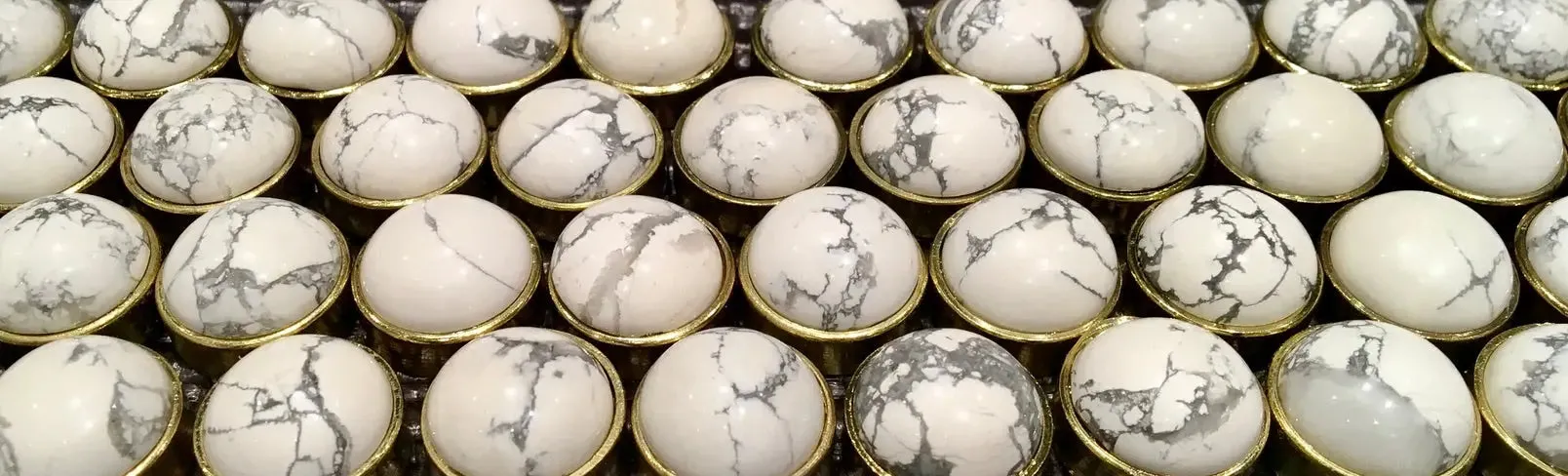 Howlite Natural Stone Upholstery Nail