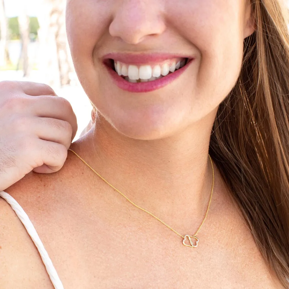 I love being with you-Everlasting Love Gold Hearts Necklace for Wife