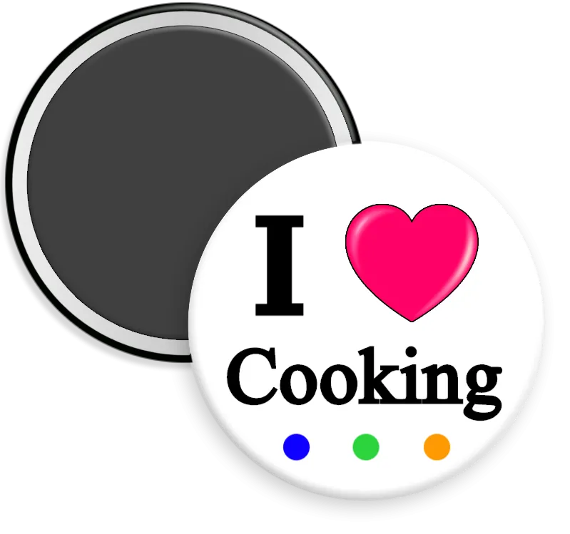 I Love Cooking Button Sets
