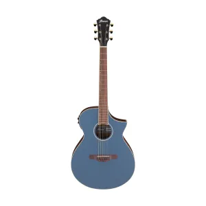Ibanez AEWC12-PMF Acoustic-Electric Guitar, Prussian Blue Metallic Flat
