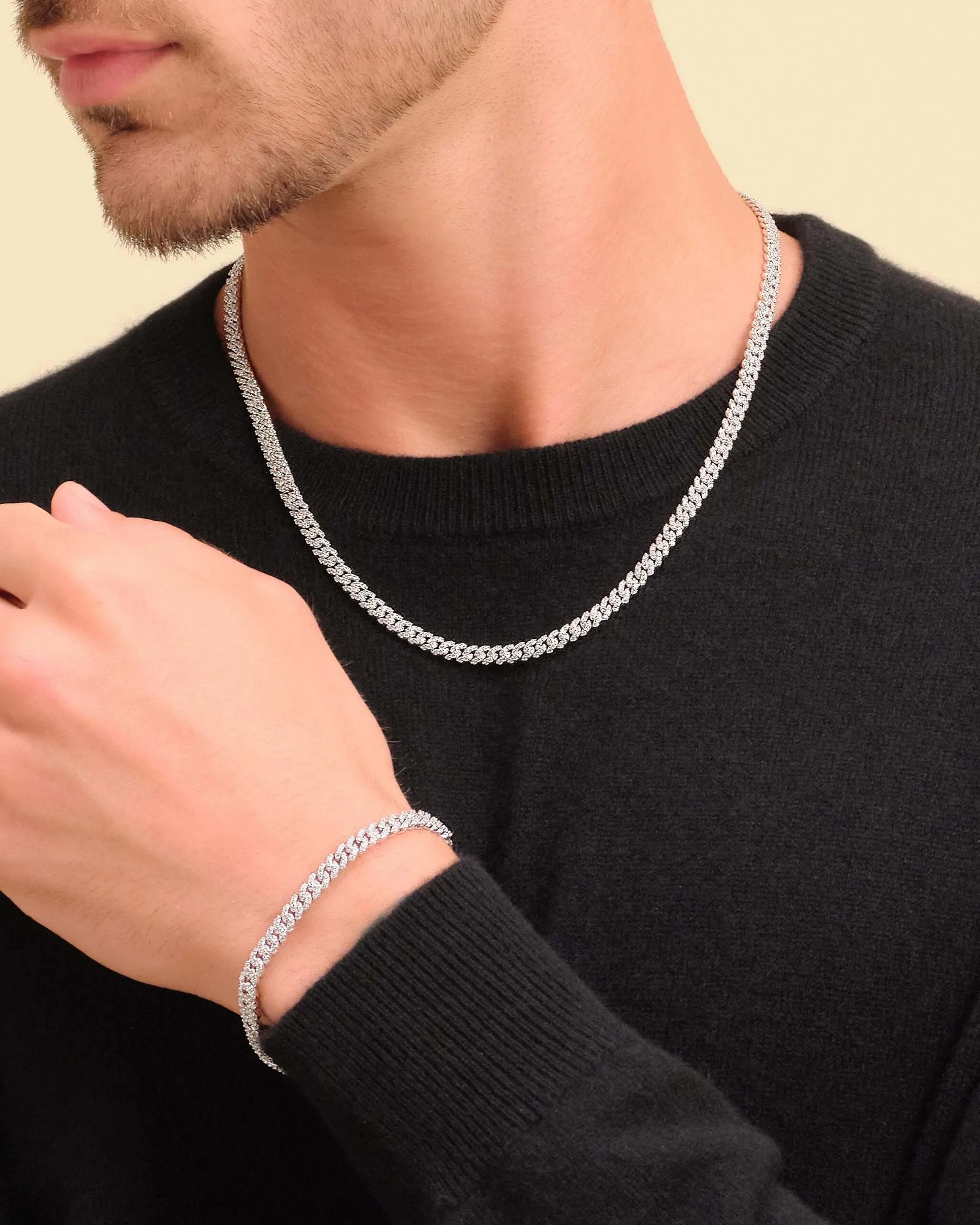 Iced Out Cuban Set - 5mm