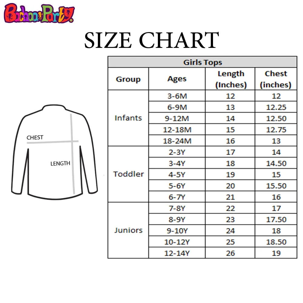 Infant Girls Top Denim Rainbow EMB - Mid Blue | Bachaa Party Baby Clothes Girls Tops & T-Shirts
