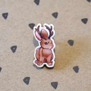 Jackalope | Wooden Pin