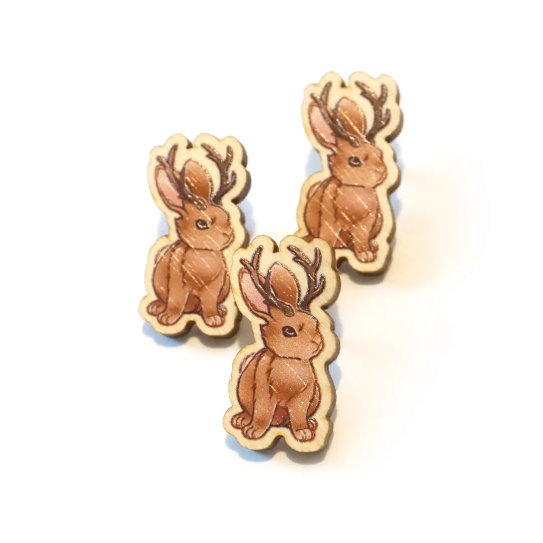 Jackalope | Wooden Pin