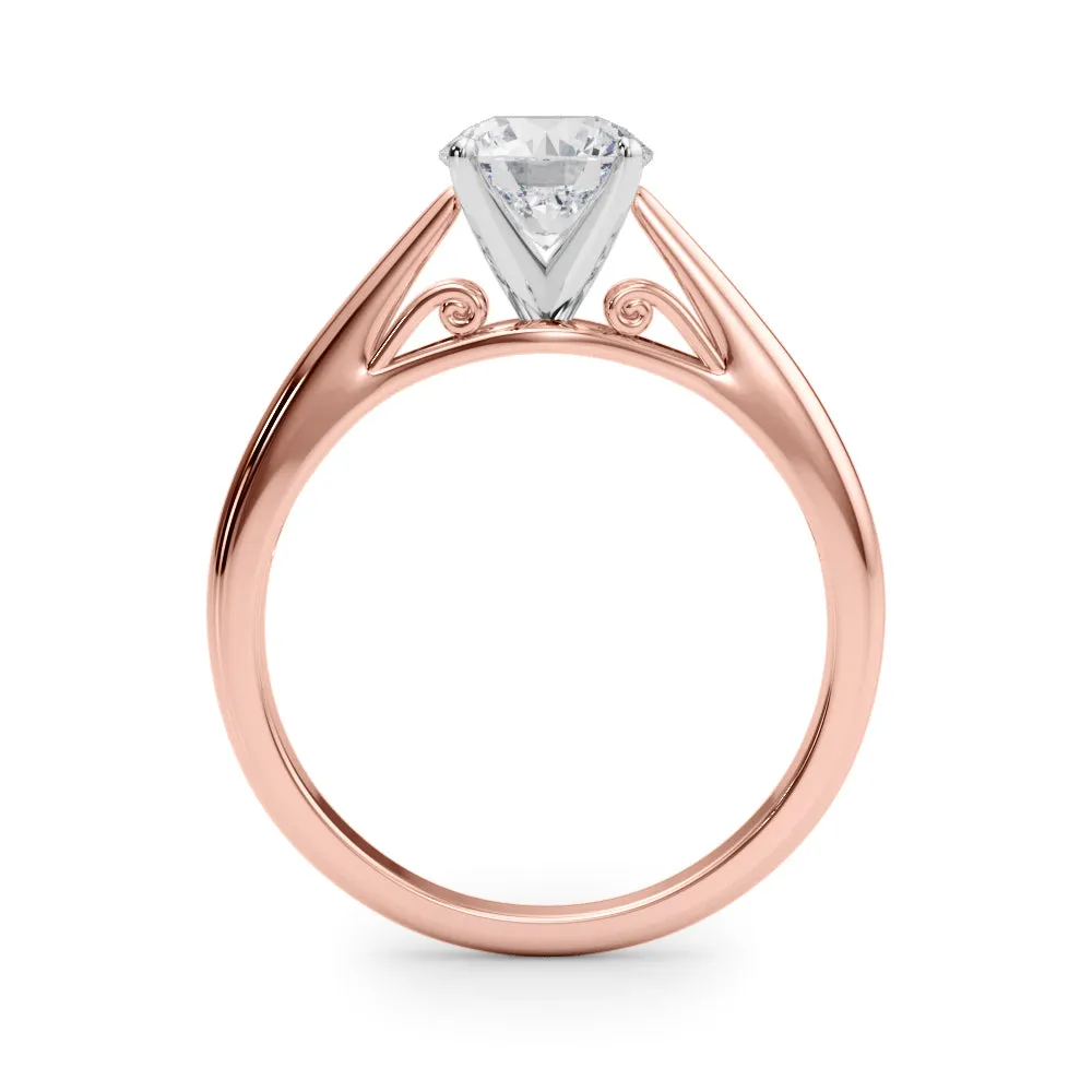 Katerina Round Lab Grown Diamond Solitaire Engagement Ring IGI Certified