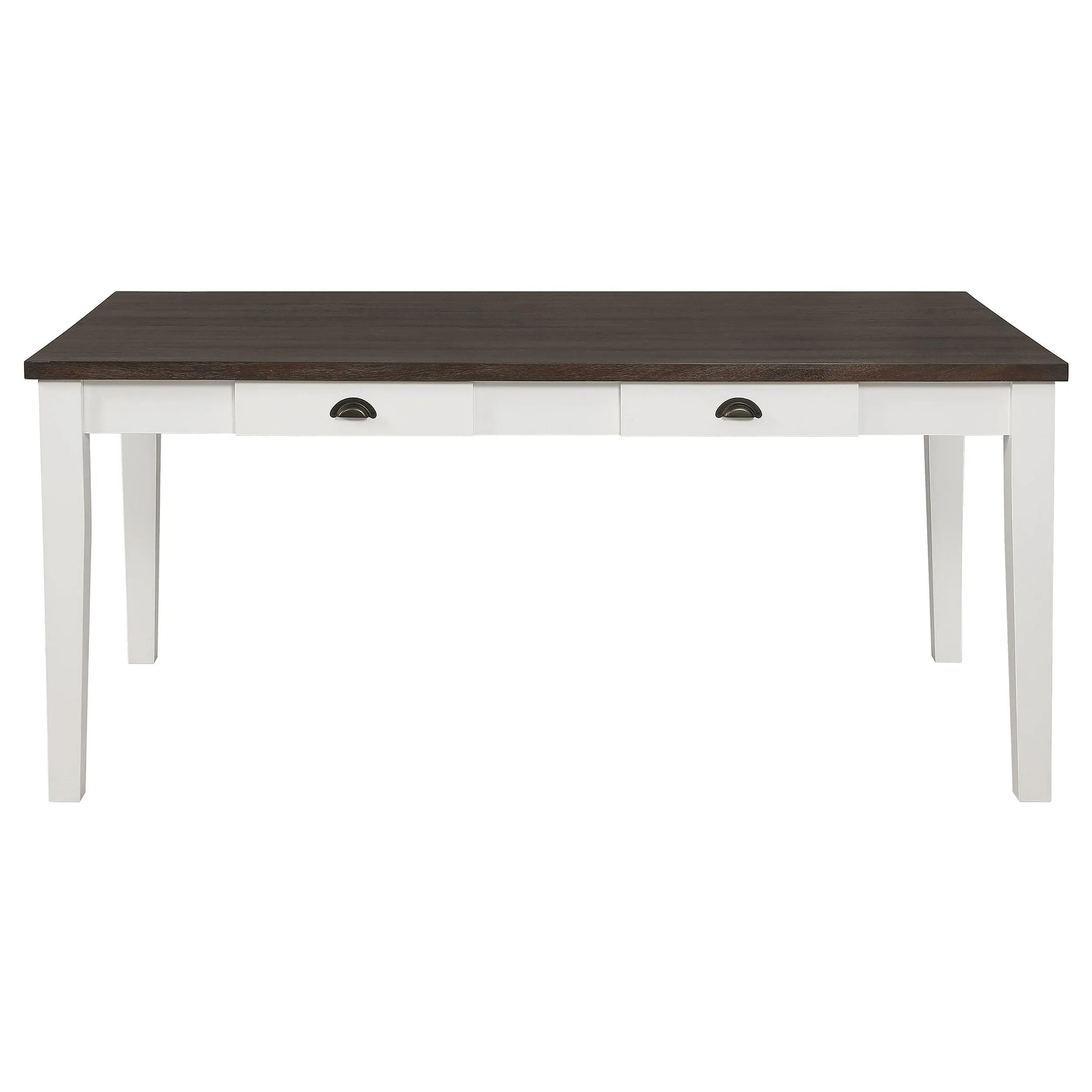 Kingman 72-inch 4-drawer Dining Table Distressed White