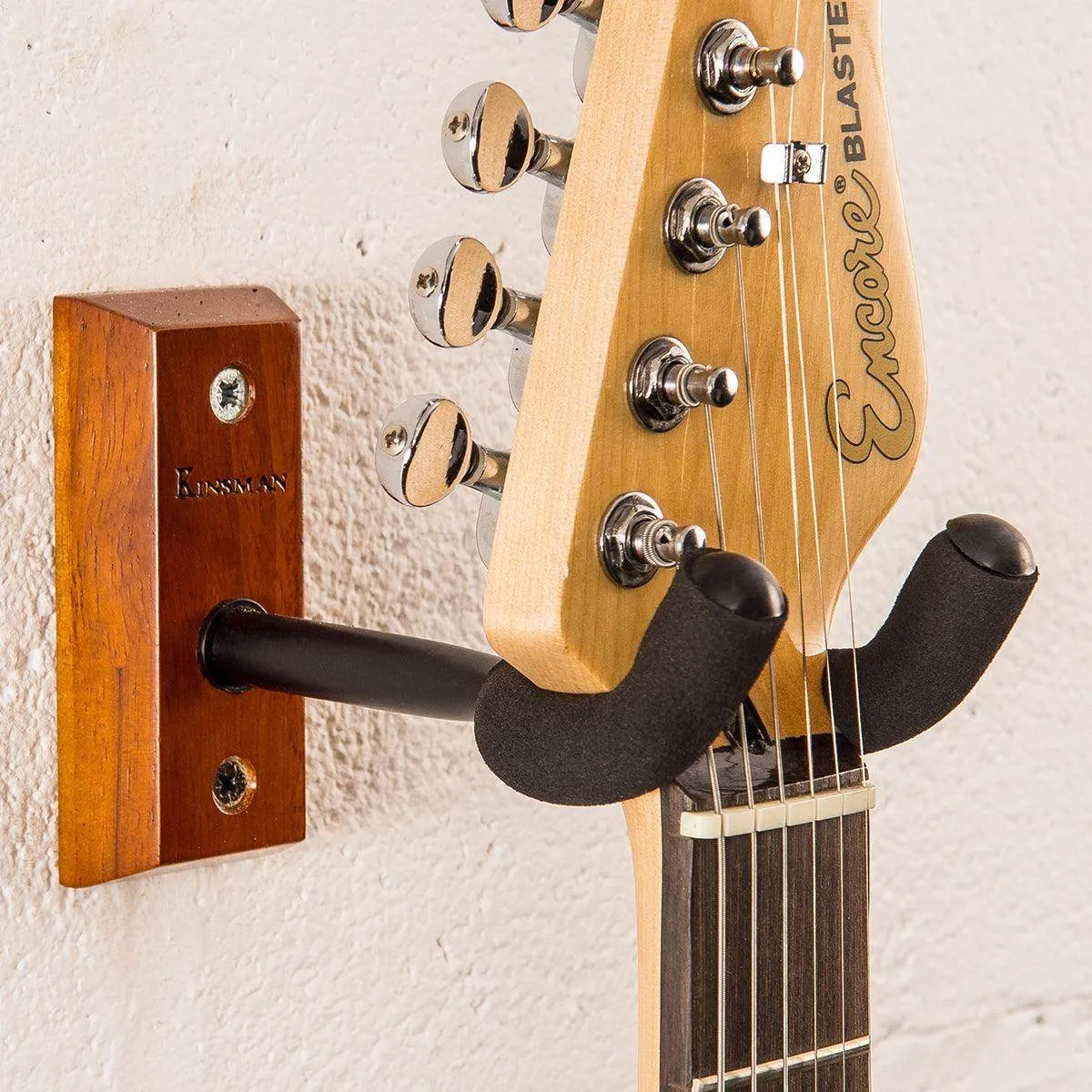 Kinsman Premium Series Guitar Wall Hanger - Natural Light Wood