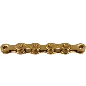 KMC E1 Chain 1 Speed 1/2" x 3/32" Ti-N Gold 110L (E-Bike Perfect)