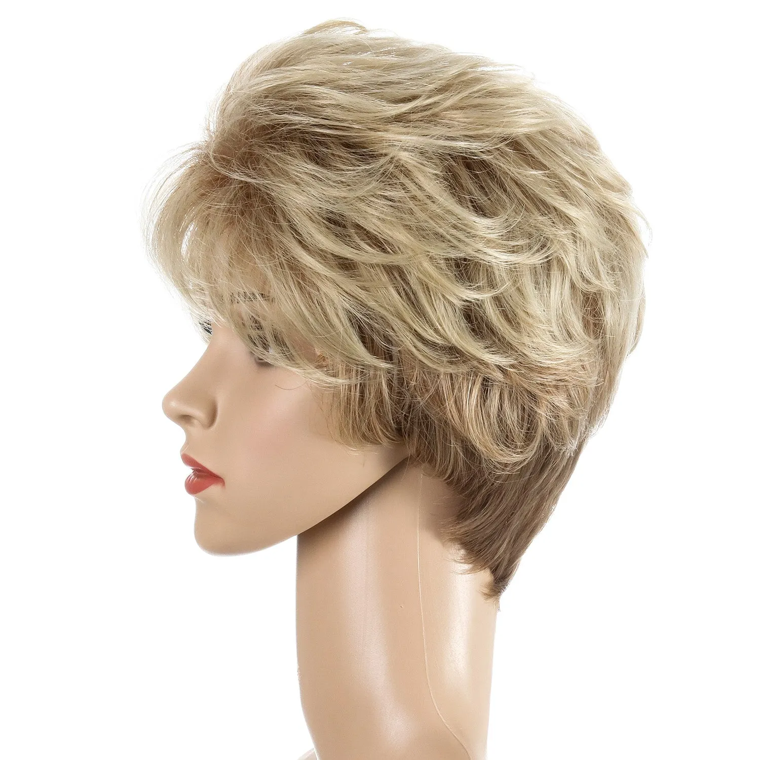 Kristen | Blonde Short Pixie Cut Curly Synthetic Hair Wig