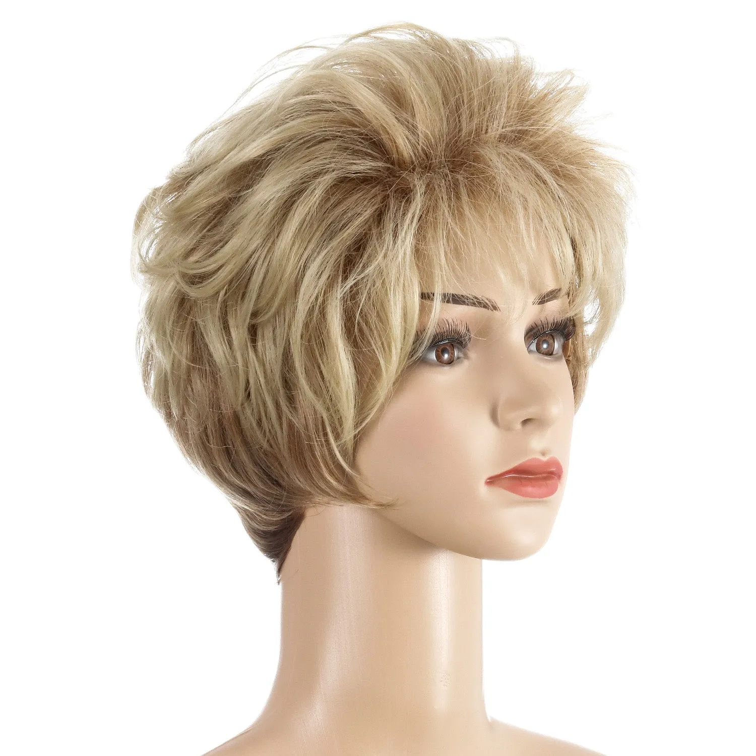 Kristen | Blonde Short Pixie Cut Curly Synthetic Hair Wig