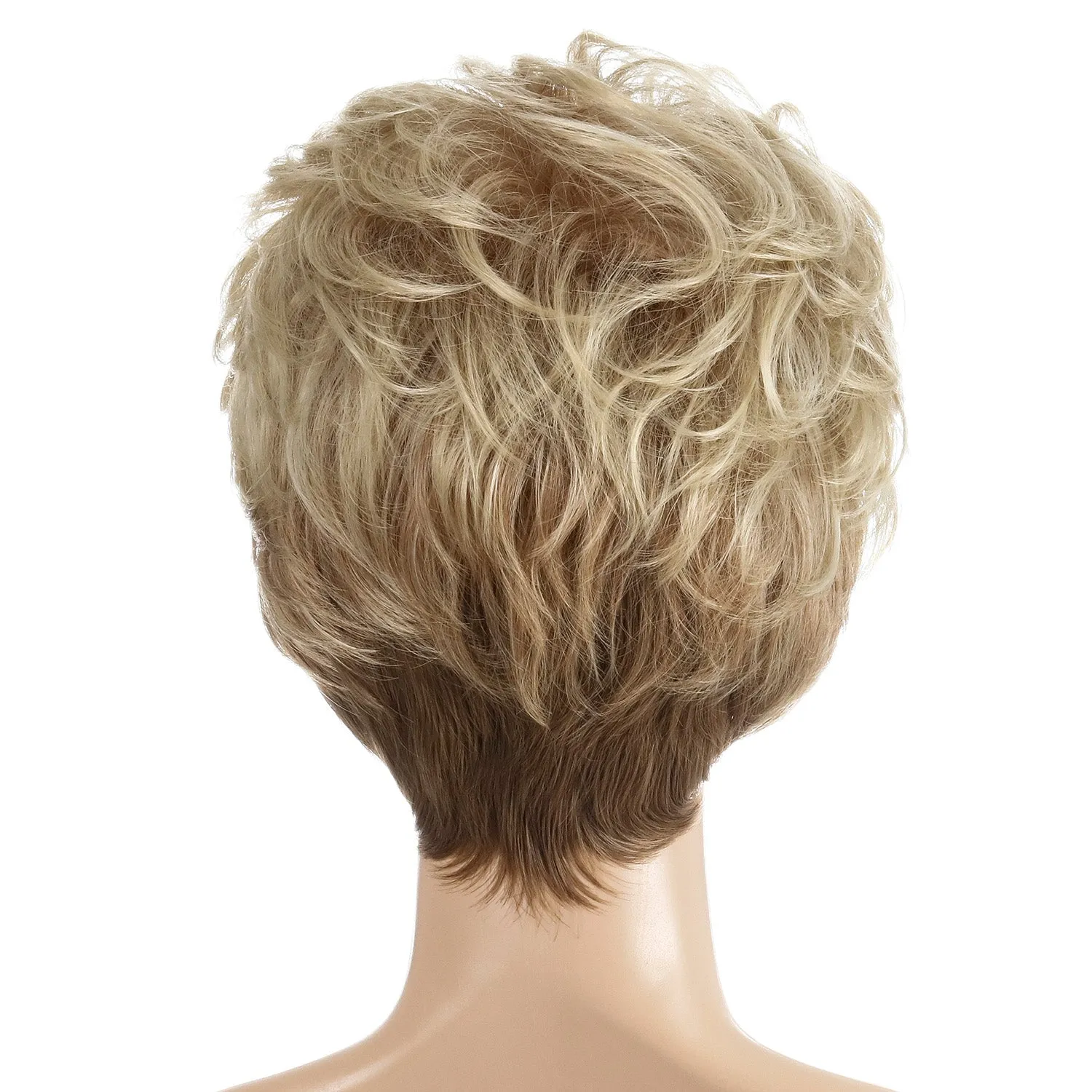 Kristen | Blonde Short Pixie Cut Curly Synthetic Hair Wig