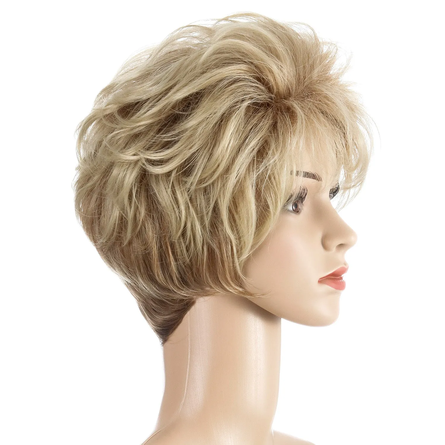 Kristen | Blonde Short Pixie Cut Curly Synthetic Hair Wig