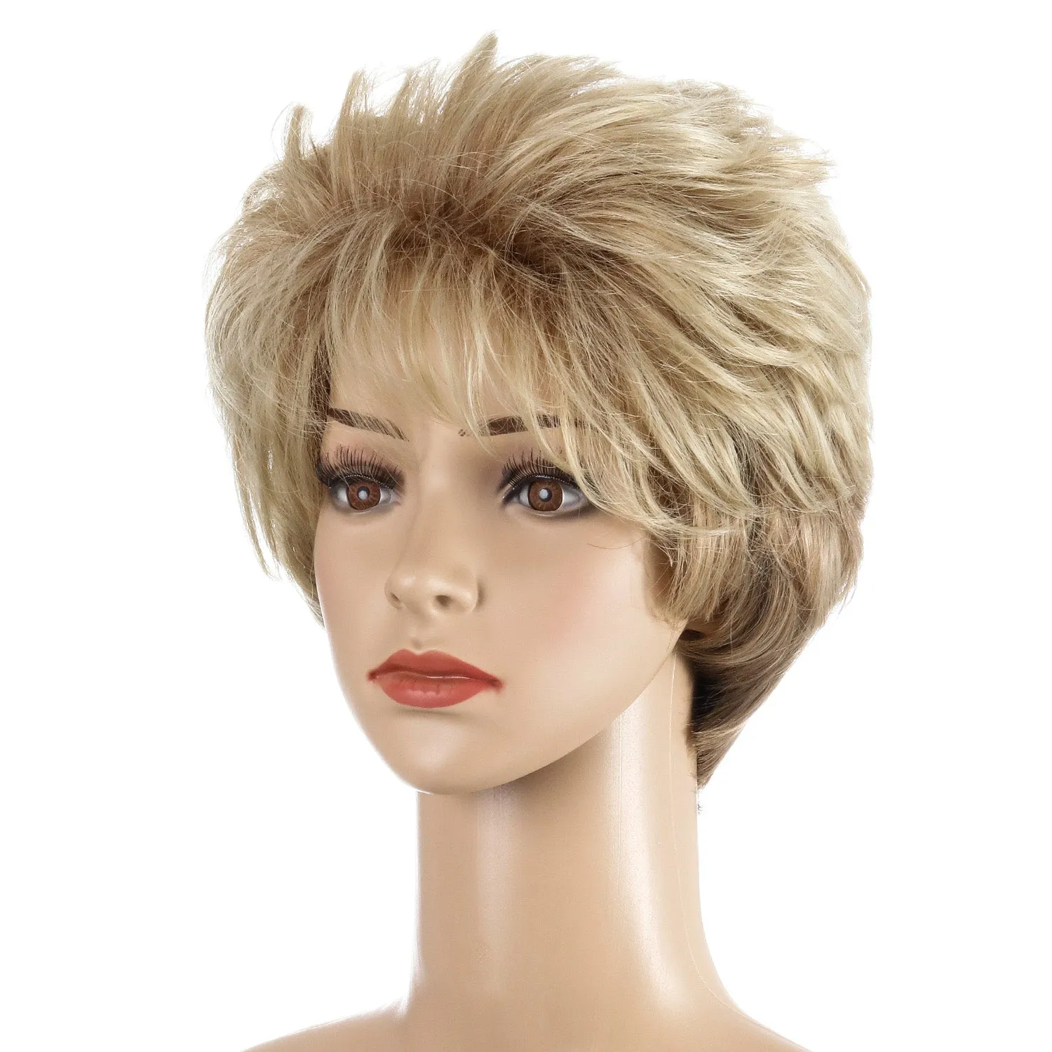 Kristen | Blonde Short Pixie Cut Curly Synthetic Hair Wig