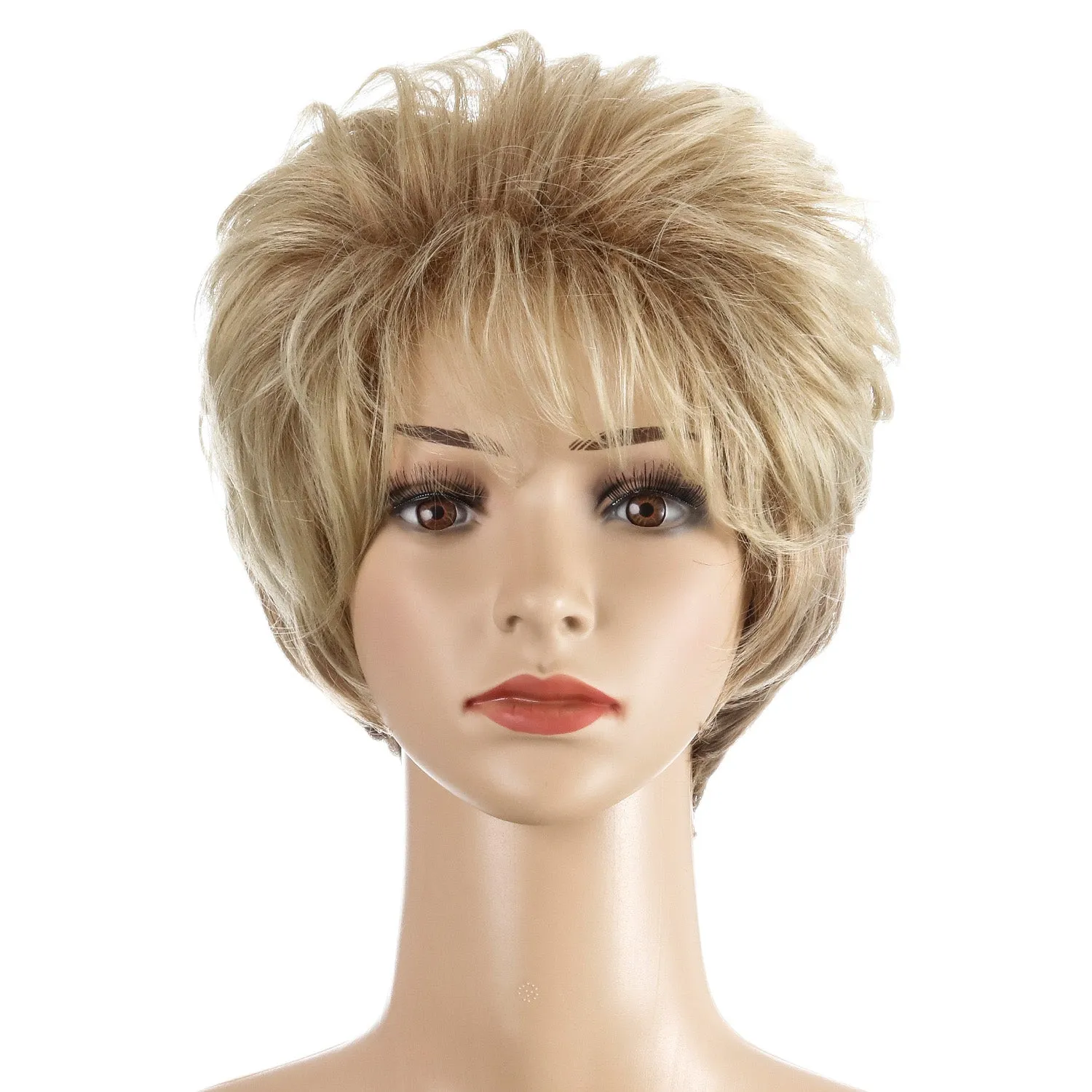 Kristen | Blonde Short Pixie Cut Curly Synthetic Hair Wig
