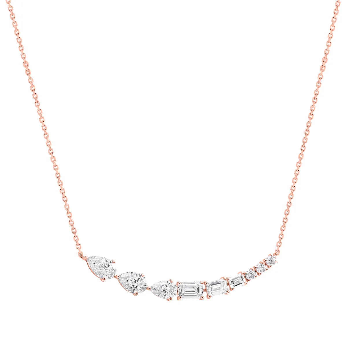 LAB GROWN Cluster Shaped Pendant