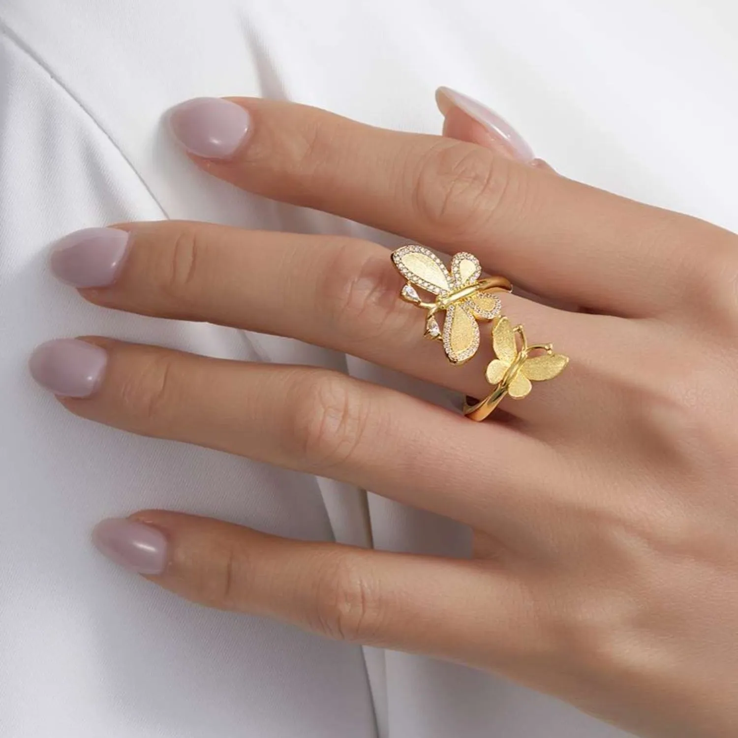 Lafonn Double Butterfly Bypass Ring