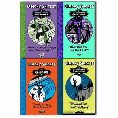 Lemony Snicket All The Wrong Questions 4 Books Collection Set