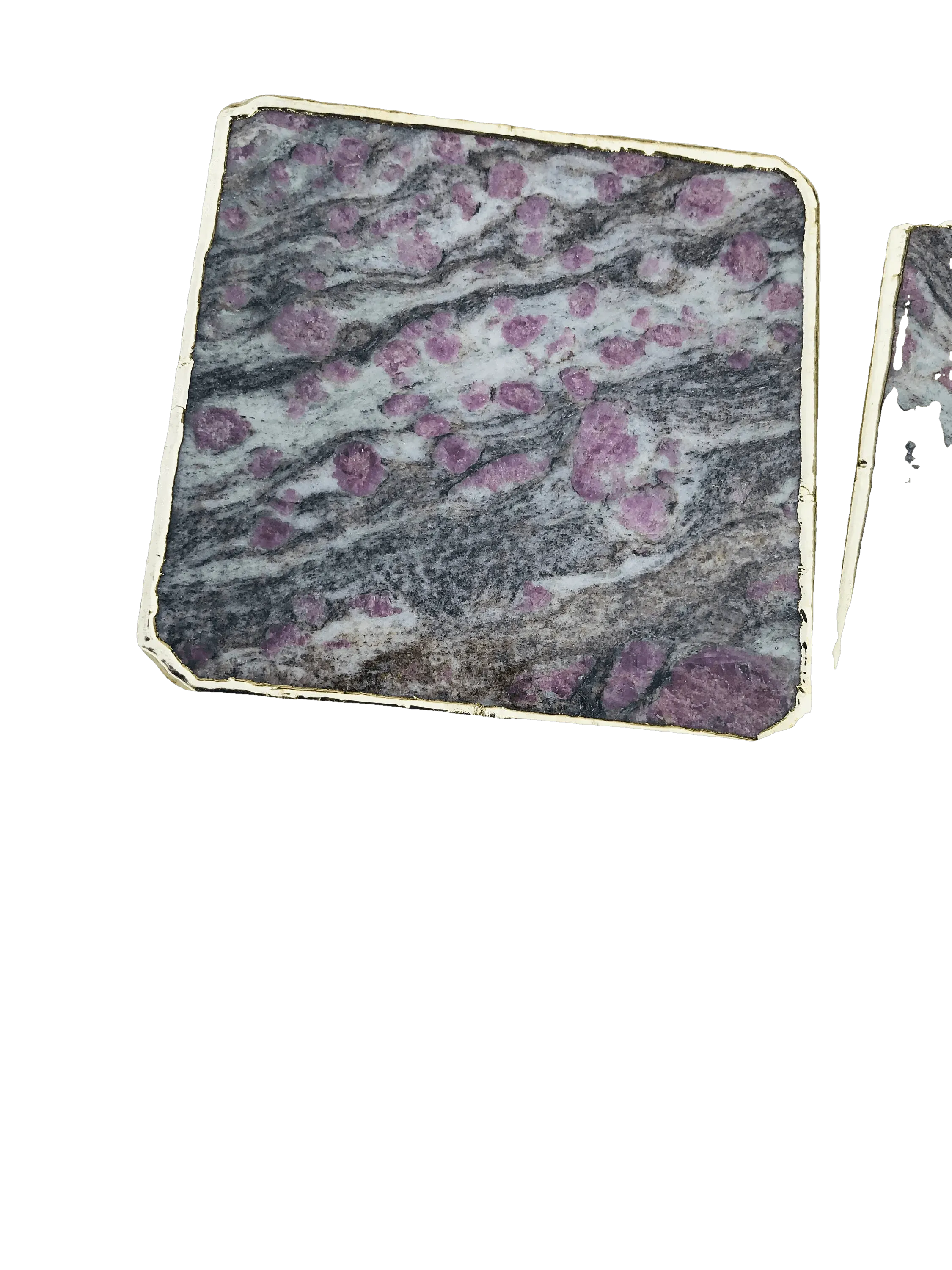 Lepidolite Agate Coaster Set of 4