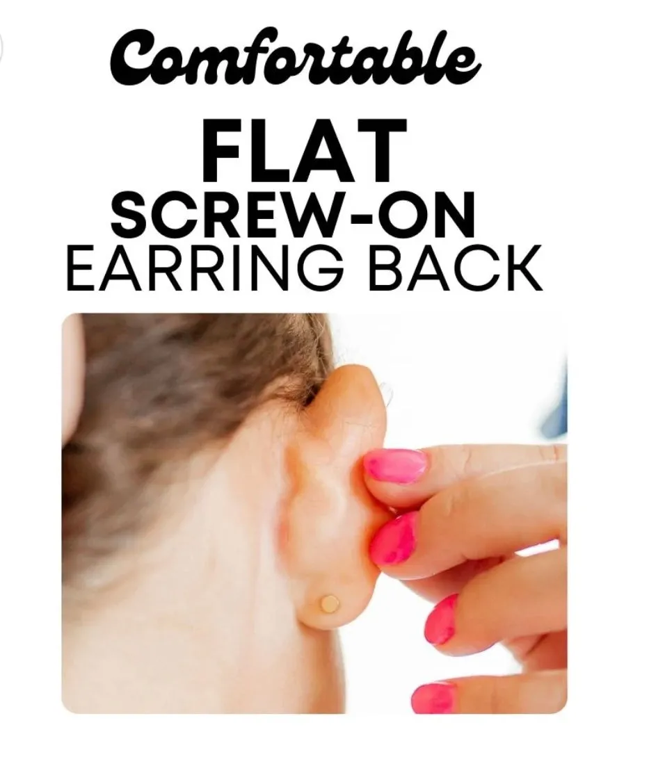 Linny Co Tara Light Pink Screwback Stud