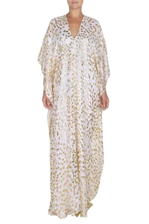 Little Flower Velour Devore Boubou Caftan