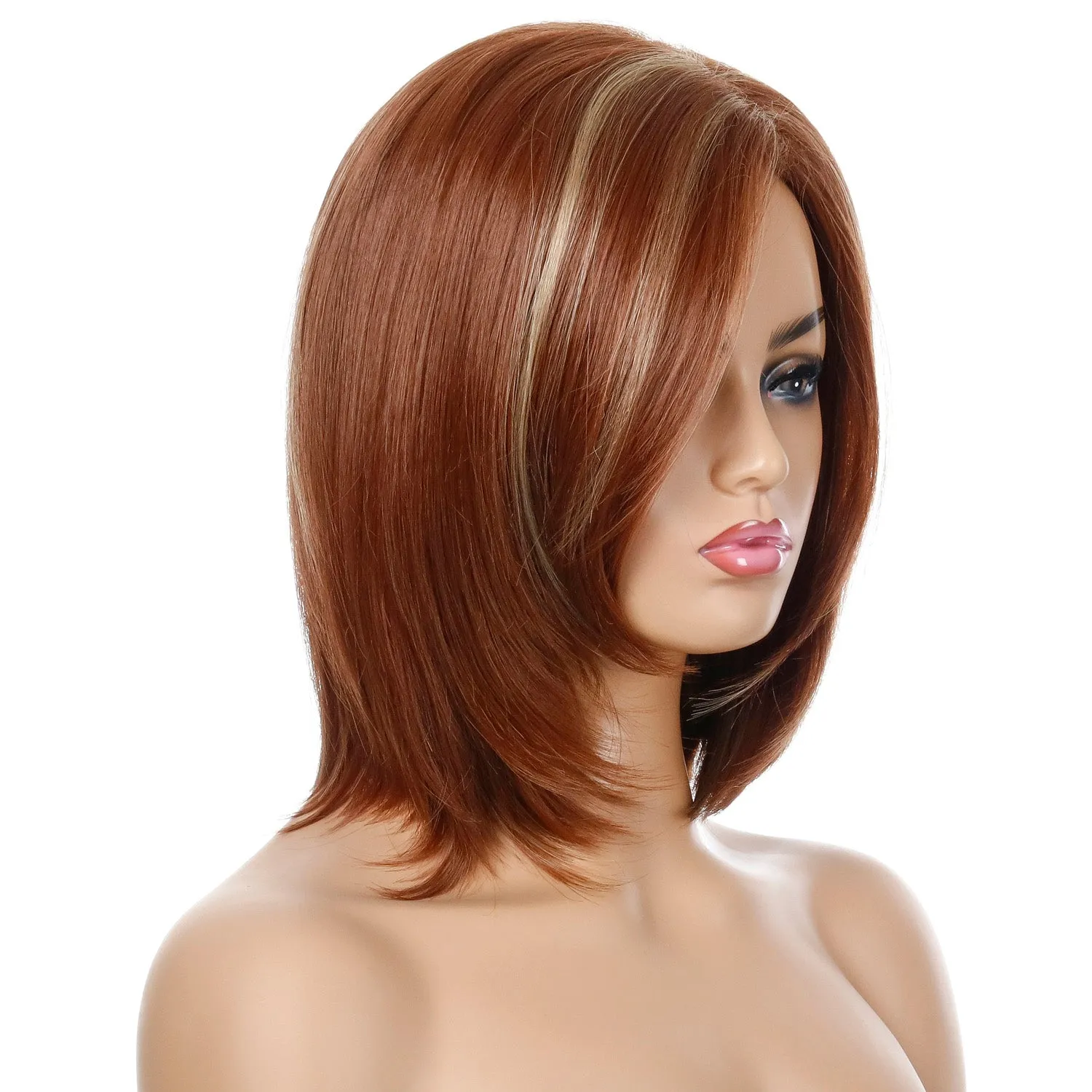 Lolita | Brown Medium Straight Synthetic Hair Wig