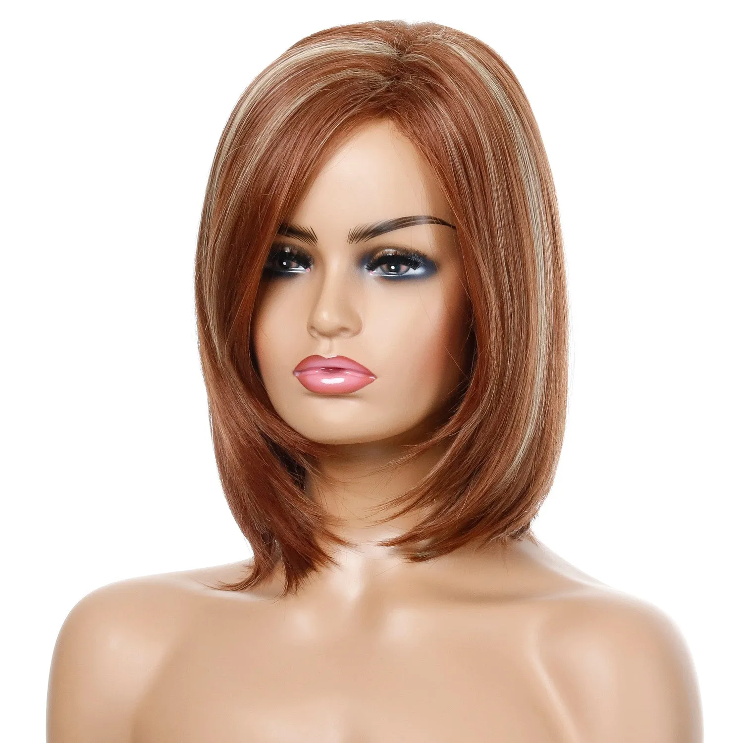 Lolita | Brown Medium Straight Synthetic Hair Wig