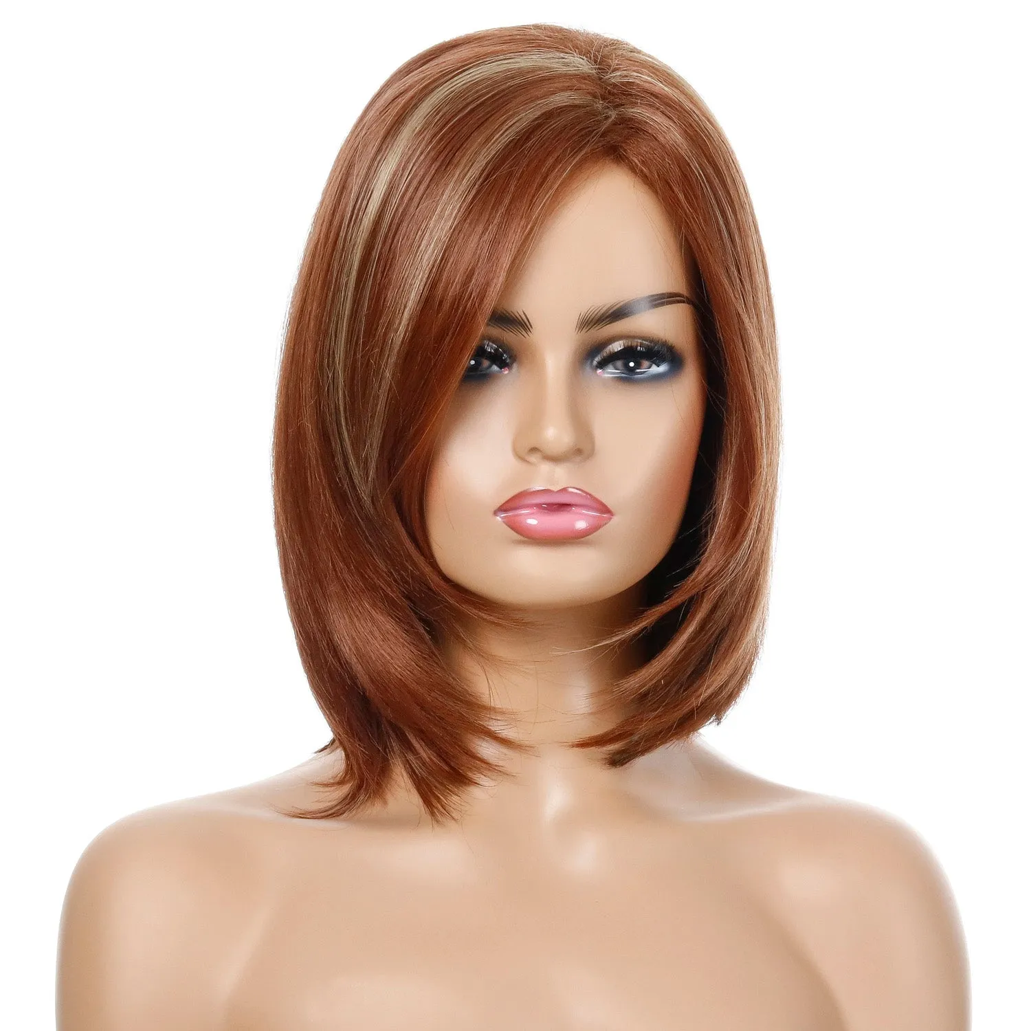 Lolita | Brown Medium Straight Synthetic Hair Wig