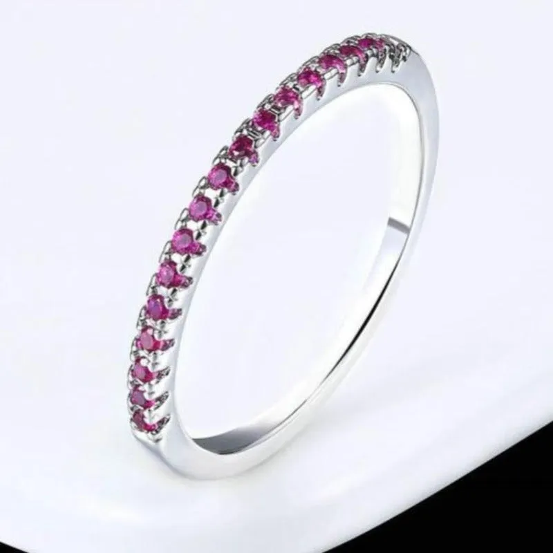 Luxurious Engagement Zircon Ring 18K Rose Gold For Women Jewelry