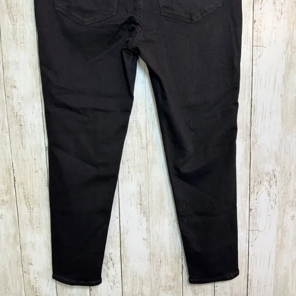 Madewell Black Jeans 10&quot; High Rise Skinny Womens 32P Stretch Pockets Casual