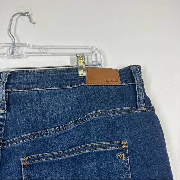 MADEWELL Curvy High Rise Skinny Jeans Dark Wash Denim Plus Size Stretchy 36
