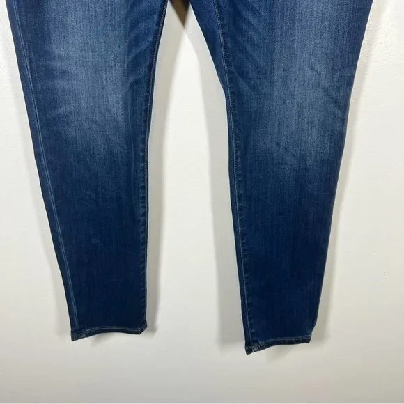 MADEWELL Curvy High Rise Skinny Jeans Dark Wash Denim Plus Size Stretchy 36