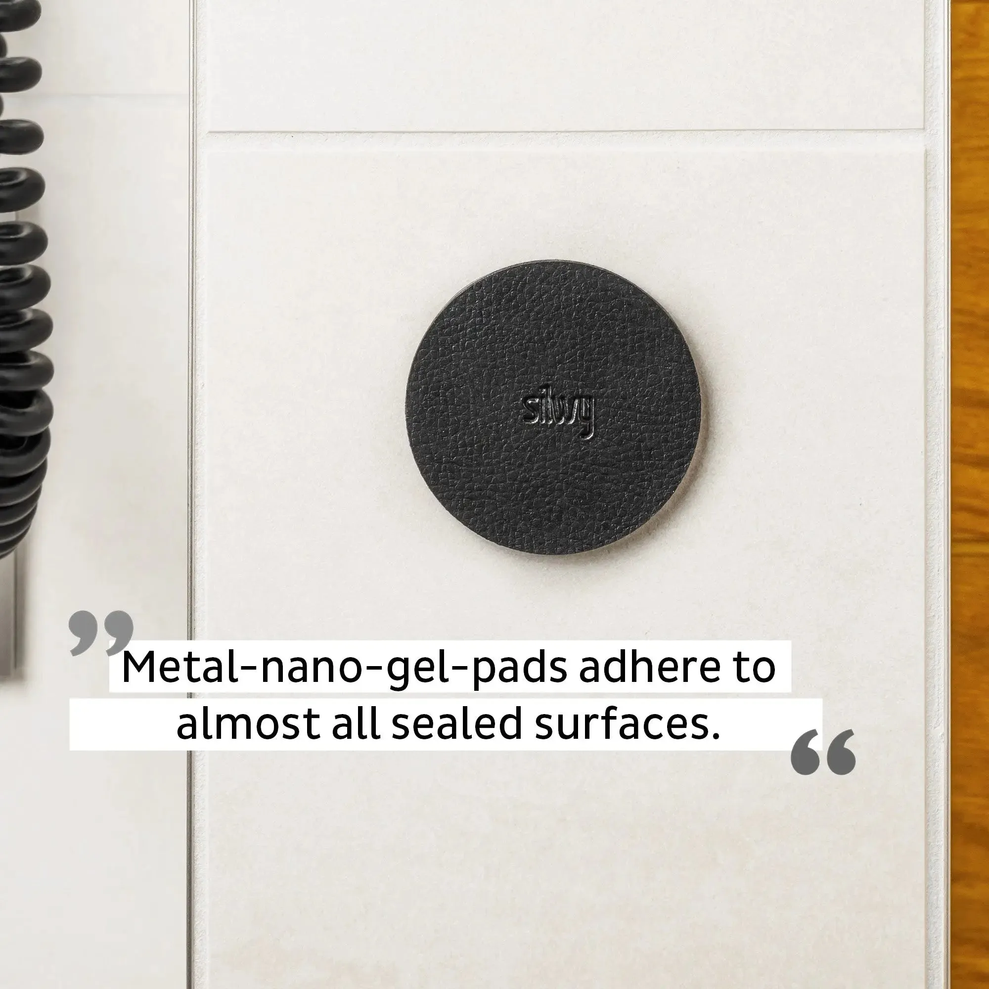 Magnetic Hook CLEVER WHITE incl. Pad BLACK By Silwy