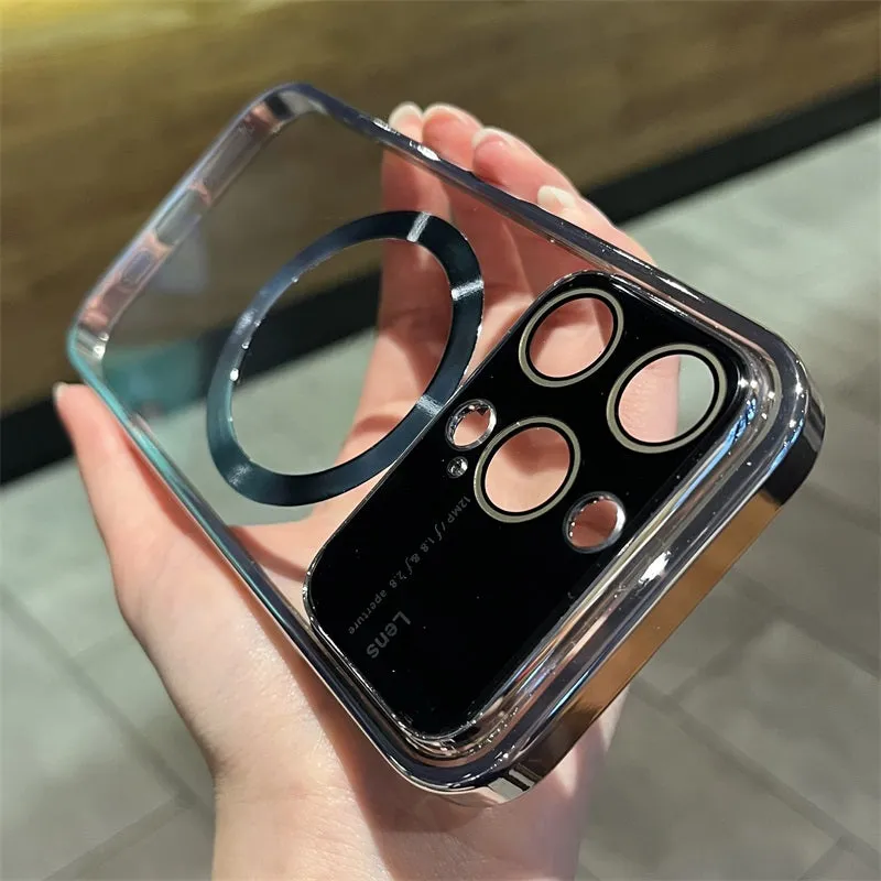Magnetic Phone Case with Lens Film