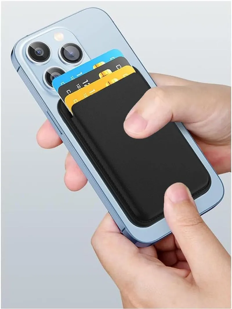 Magnetic Phone Wallet Card Holder, Compatible Apple MagSafe Wallet for iPhone Series