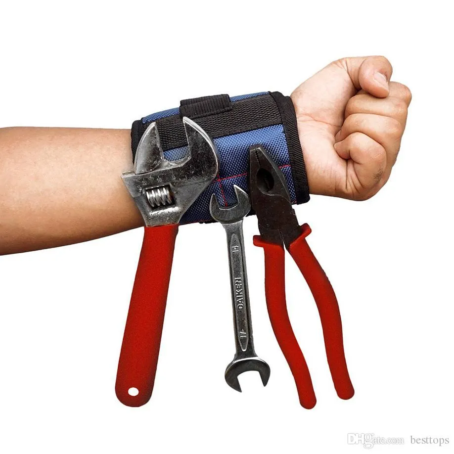 Magnetic Wristband Tool Holder For Screws And Metals