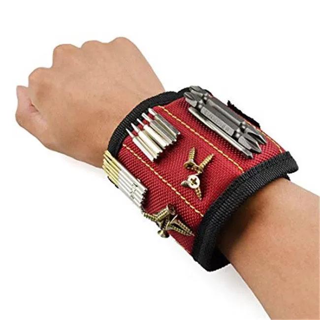 Magnetic Wristband Tool Holder For Screws And Metals