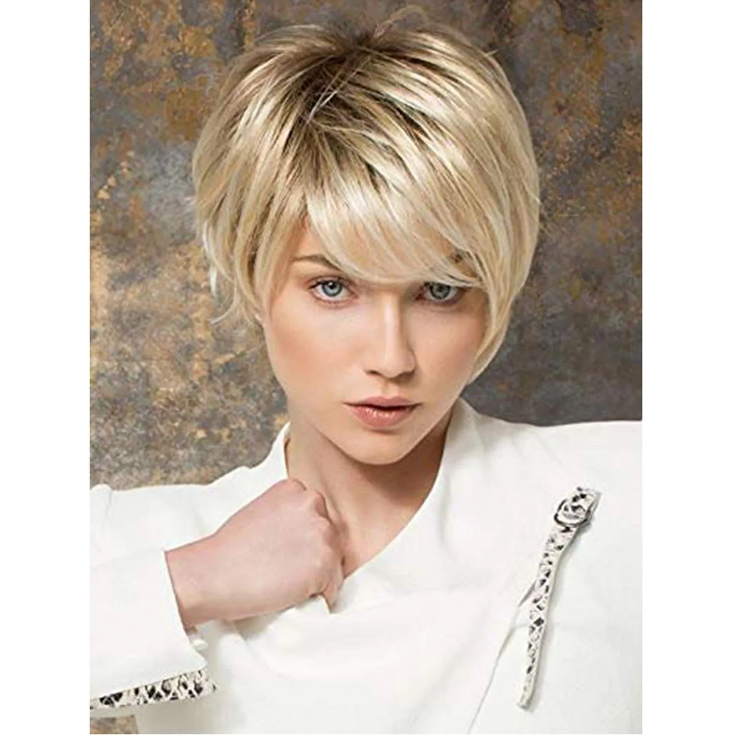 Maria | Blonde Short Pixie Cut Straight Synthetic Hair Wig