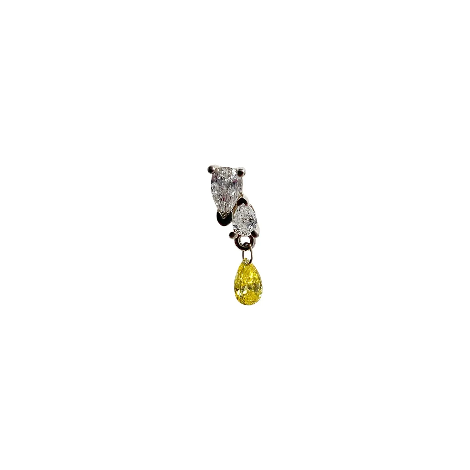 Me and You Canary Dangle Earring