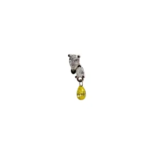 Me and You Canary Dangle Earring