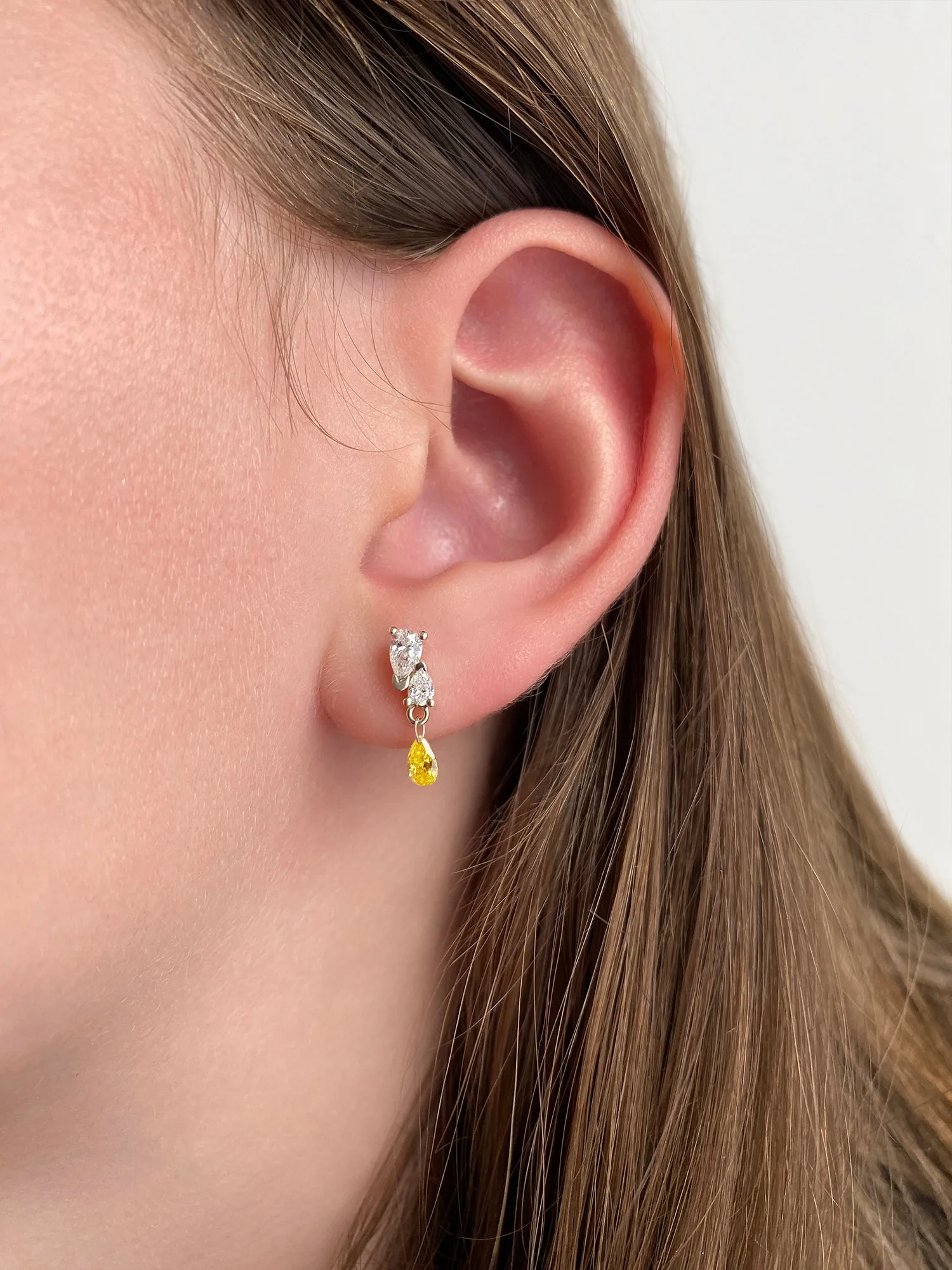 Me and You Canary Dangle Earring