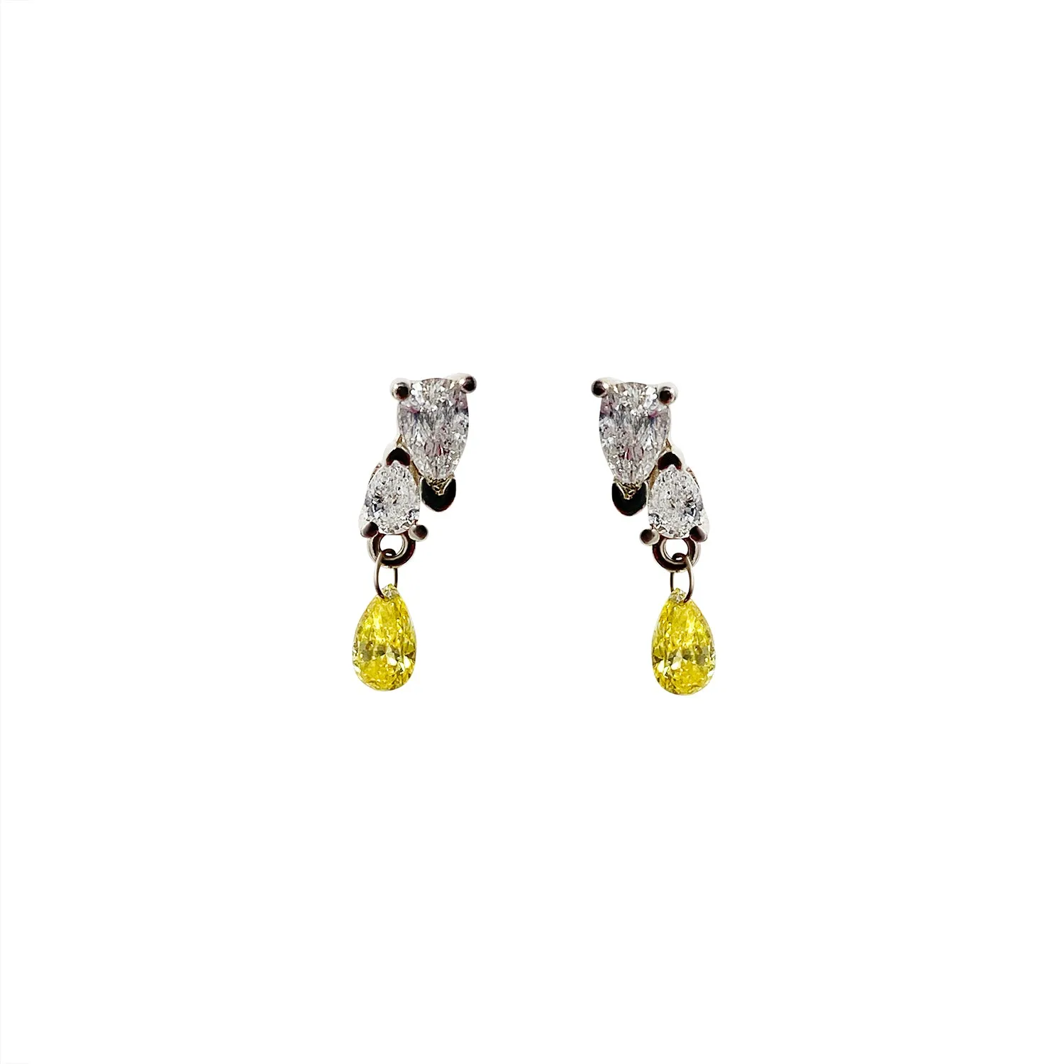 Me and You Canary Dangle Earring