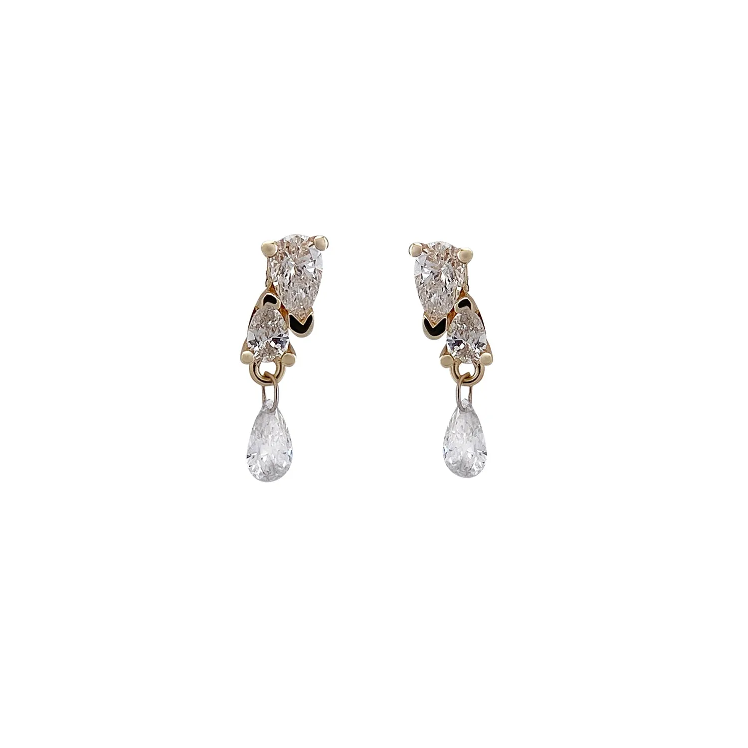 Me and You Diamond Dangle Earring